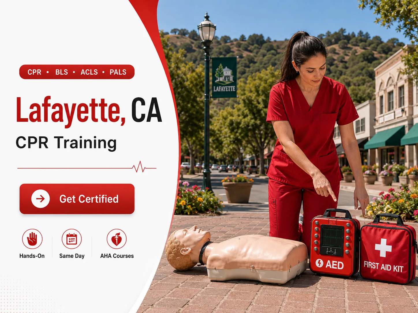 CPR, BLS, ACLS & PALS Certification Classes in Lafayette, CA