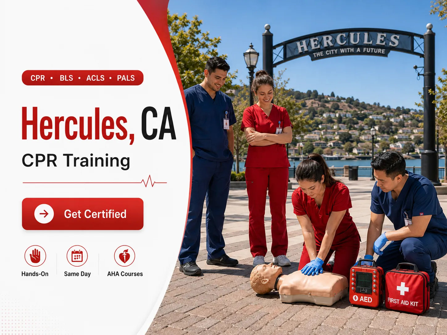 CPR BLS, ACLS & PALS Certification Classes Near Hercules, CA
