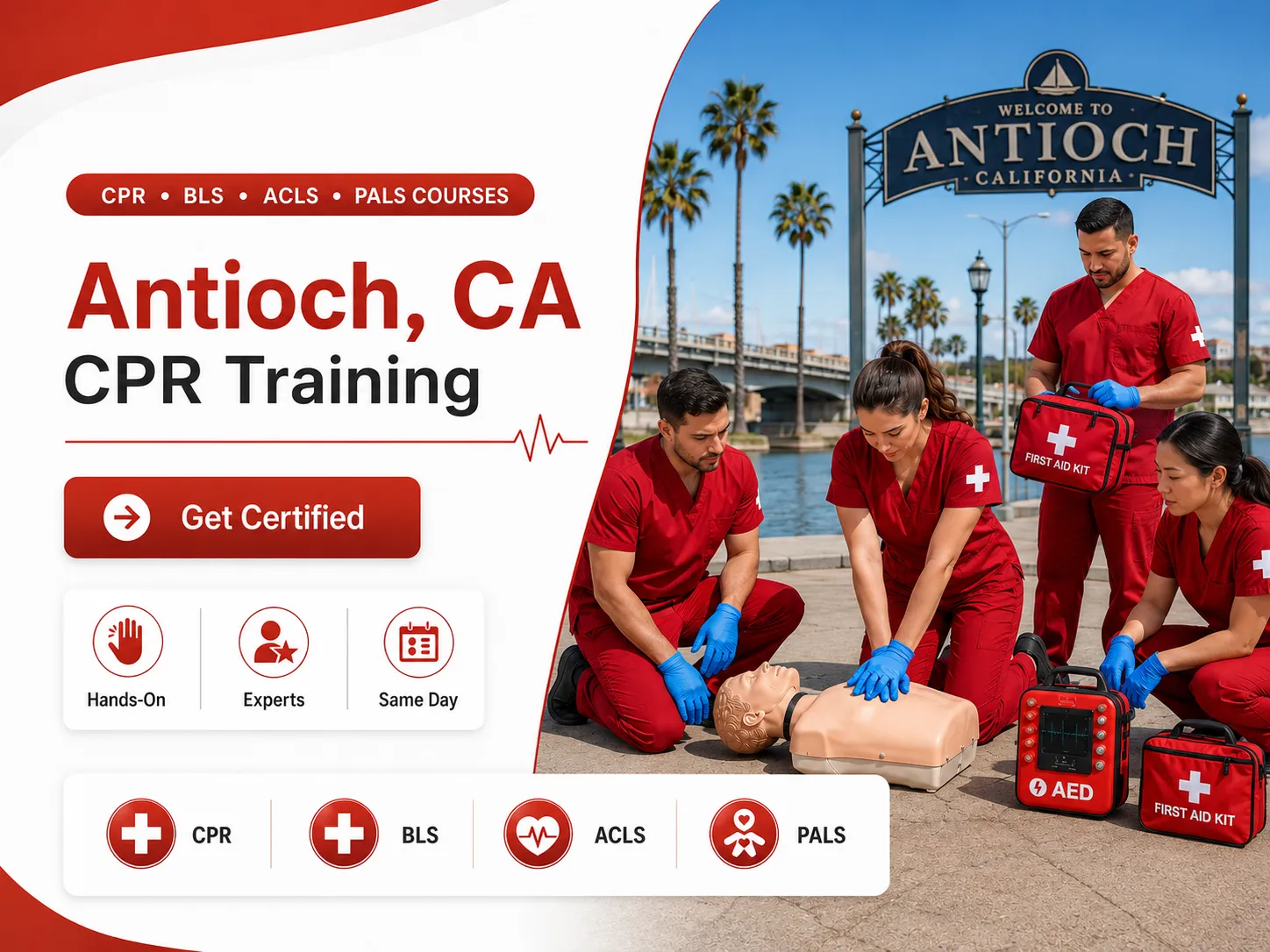 CPR BLS ACLS PALS certification class in Antioch, CA
