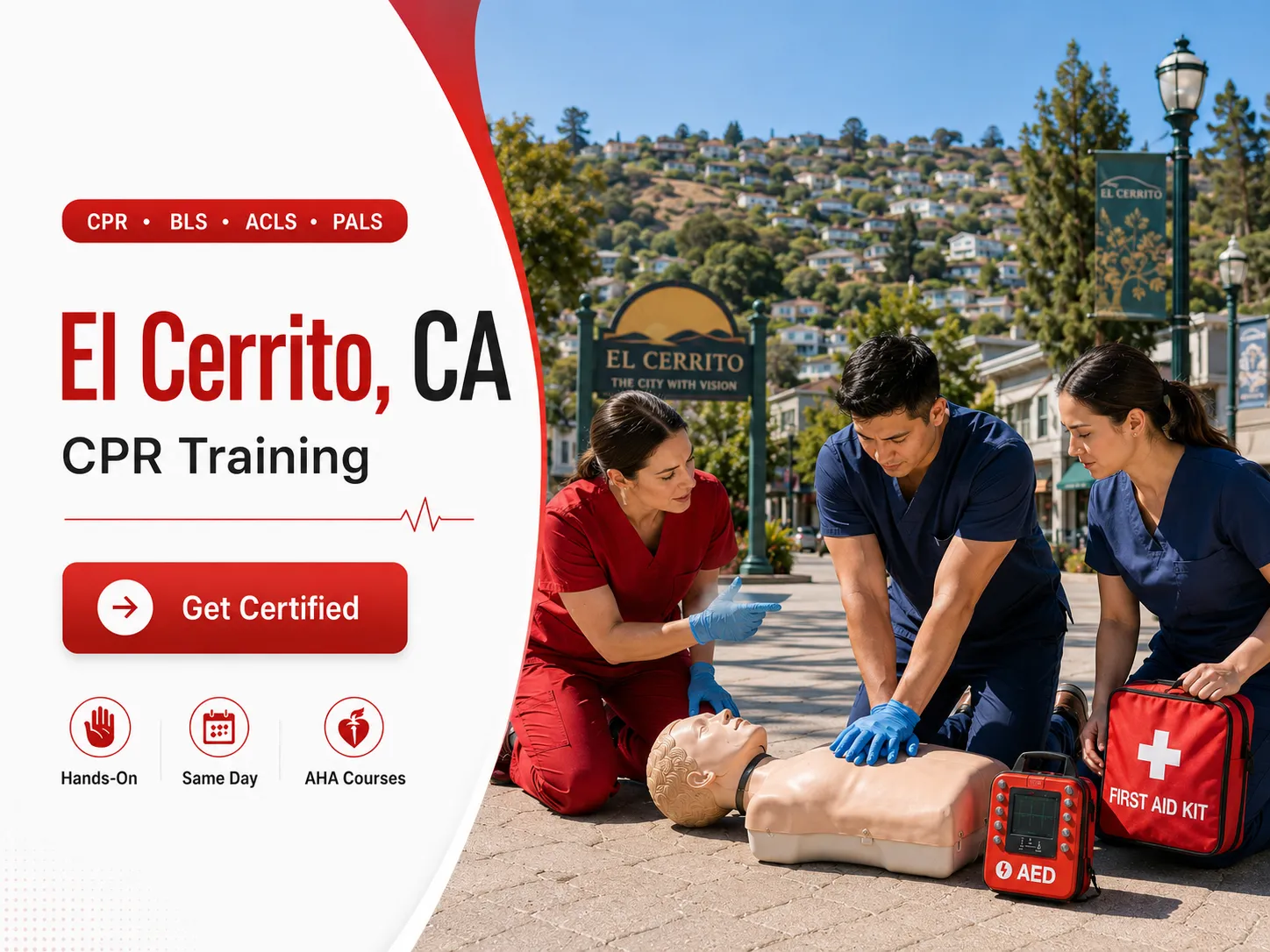 CPR BLS, ACLS & PALS Certification Classes Near El Cerrito, CA