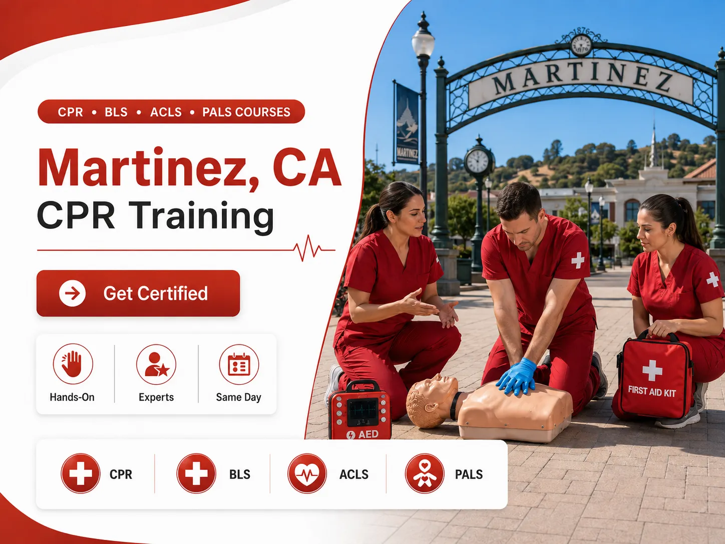 CPR BLS, ACLS & PALS Certification Classes in Martinez, CA