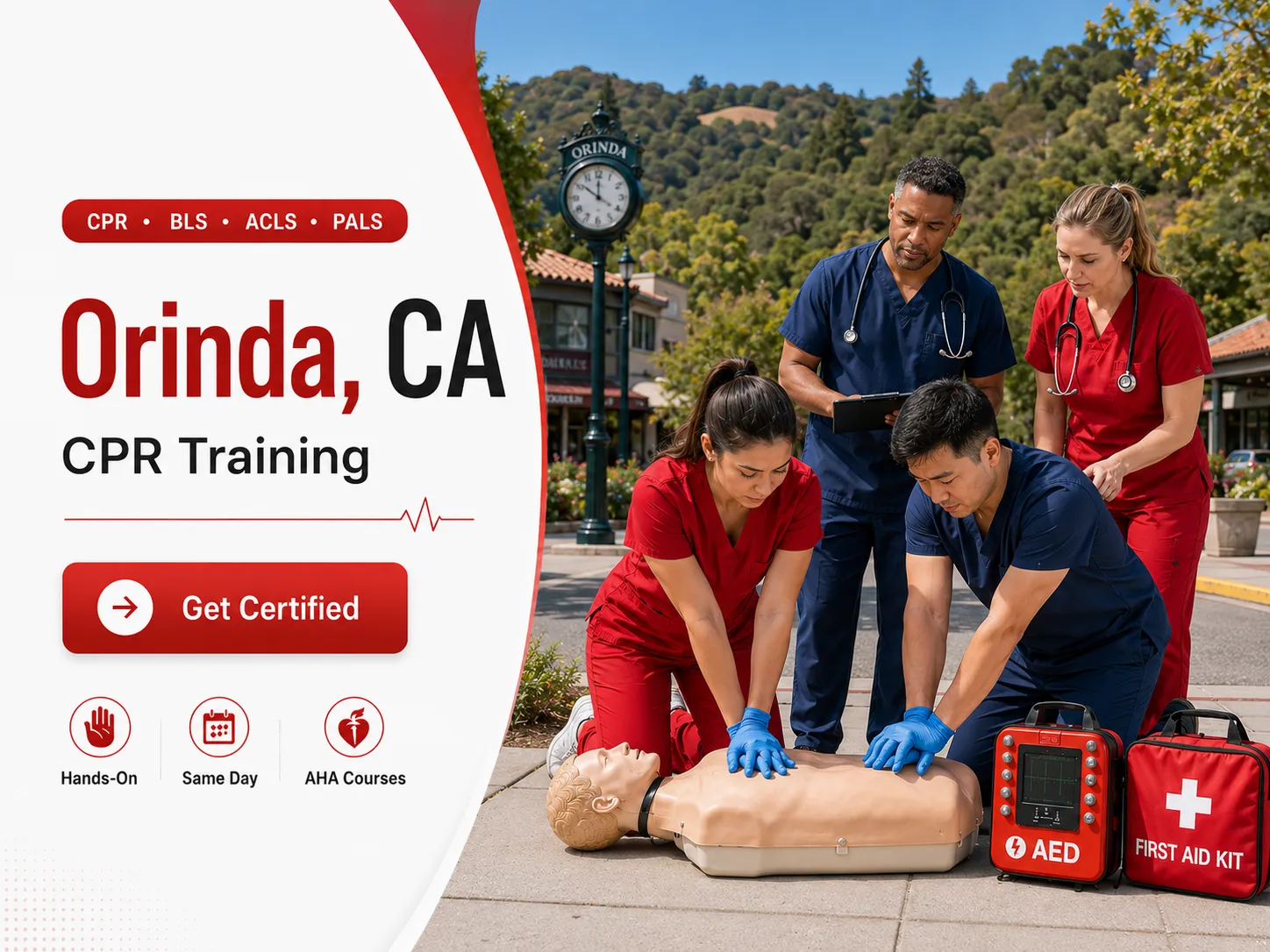CPR BLS, ACLS & PALS Certification Classes in Orinda, CA