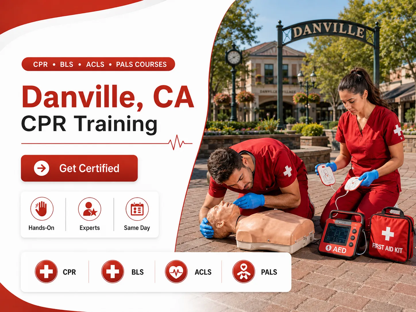 PALS provider course for pediatric nurses in Danville, CA