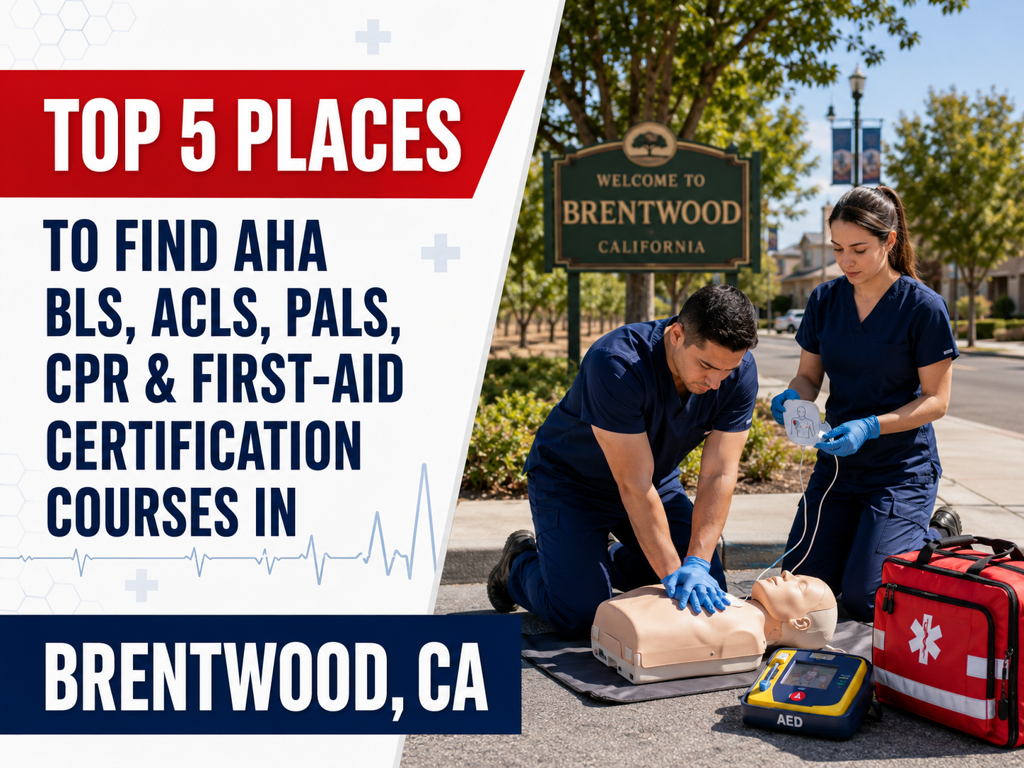 Top 5 Places To Find American Heart Association BLS, ACLS, PALS, CPR, and First-aid Certification Courses in Brentwood, CA